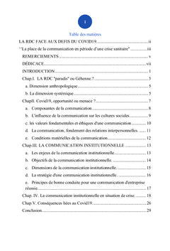 LA RDC FACE AUX DEFIS DU COVID19