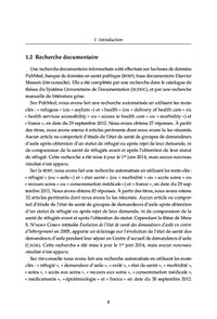 Comparaison de l'état de santé d'un groupe de demandeurs d'asile