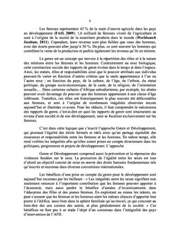 Apport des activités champêtres féminines dans la survie des ménages
