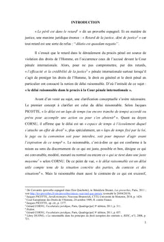 Le délai raisonnable dans le procès à la Cour pénale internationale