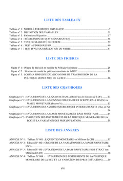 Analyse de l'efficacité des instruments de la politique monétaire