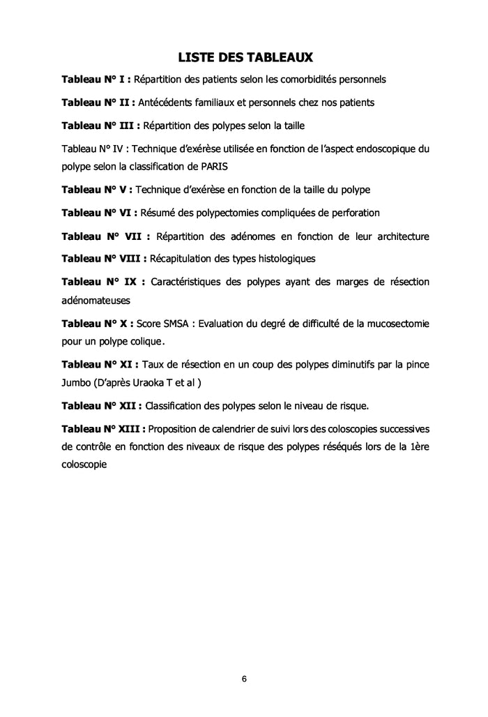 Les polypes du colon et du rectum