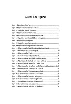 Incontinence urinaire en Péripartum :