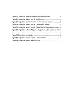 Incontinence urinaire en Péripartum :