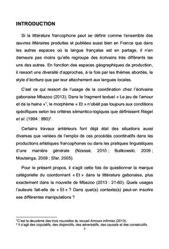 Usages du coordonnant "ET"