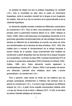 Usages du coordonnant "ET"