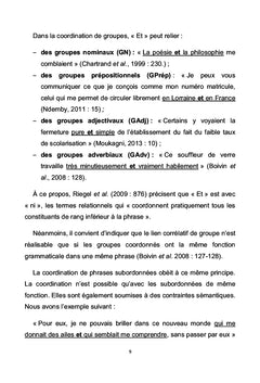 Usages du coordonnant "ET"