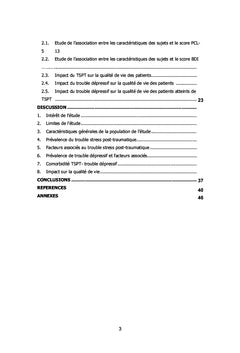 Trauma et Dépression