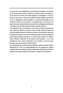 Trauma et Dépression