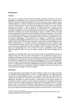 Précipitations diurnes au Nord-Congo