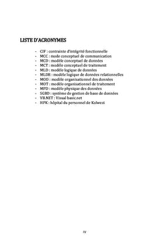 Conception et implémentation d'une application informatique