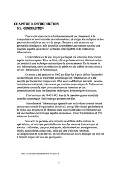 Conception et implémentation d'une application informatique