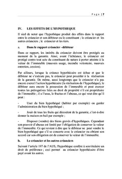 Les difficultés de réalisations de l'hypothèque