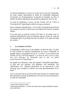Les difficultés de réalisations de l'hypothèque