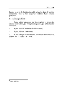 Les difficultés de réalisations de l'hypothèque