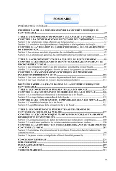 Contentieux fiscal et sécurité juridique du contribuable