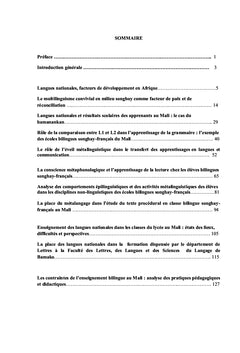 Questions de langues nationales dans le contexte malien