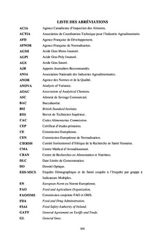 Contrôle de la qualité des aliments de complément