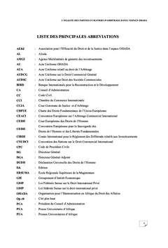 L'égalité des parties en matière d'arbitrage dans l'espace OHADA