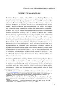 L'égalité des parties en matière d'arbitrage dans l'espace OHADA