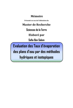 L'évaporation