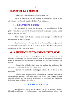 Révélation du mystère de Dieu dans la Bible