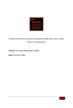 Le civisme fiscal au Sénégal