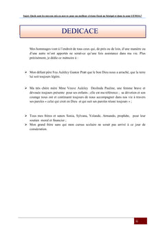 Le civisme fiscal au Sénégal