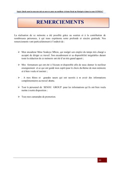 Le civisme fiscal au Sénégal