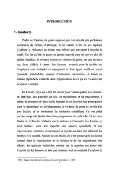 Vécu Différentiel de la Violence de Genre
