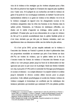 Vécu Différentiel de la Violence de Genre