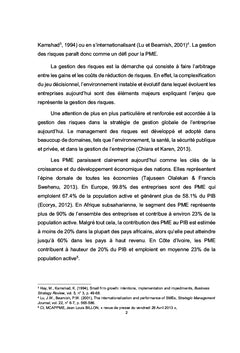 La gestion des risques dans les PME africaines