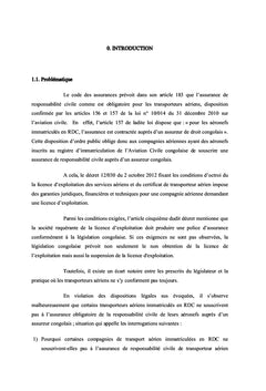 Problématique des assurances obligatoires en Afrique centrale