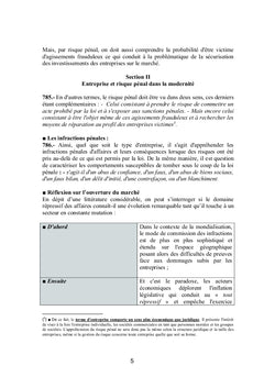 Les infractions spécifiques au droit des affaires dans la modernité