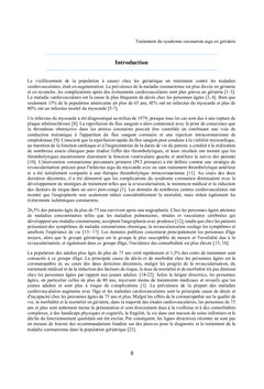 Traitement du syndrome coronarien aigu en gériatrie