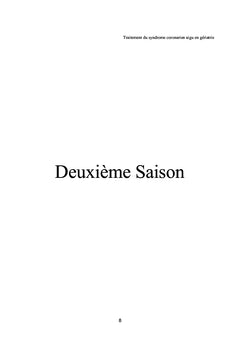 Traitement du syndrome coronarien aigu en gériatrie