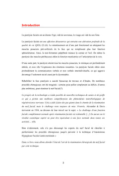 Traitement chirurgical de la paralysie faciale périphérique