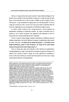 La mise en drame du Visage dans le cinéma