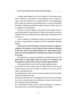 La mise en drame du Visage dans le cinéma