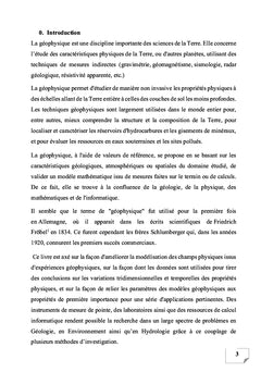 LES IMPLICATIONS DE LA GEOPHYSIQUE DANS L'ENVIRONEMENT