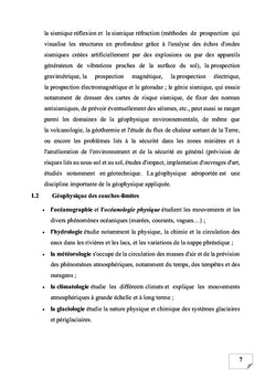 LES IMPLICATIONS DE LA GEOPHYSIQUE DANS L'ENVIRONEMENT
