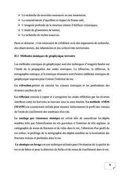 LES IMPLICATIONS DE LA GEOPHYSIQUE DANS L'ENVIRONEMENT