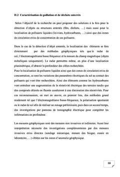 LES IMPLICATIONS DE LA GEOPHYSIQUE DANS L'ENVIRONEMENT