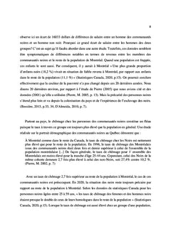 PROBLÉMATIQUE DES JEUNES D'ORIGINE HAÏTIENNE AU QUÉBEC