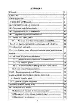 Physiologie de la douleur