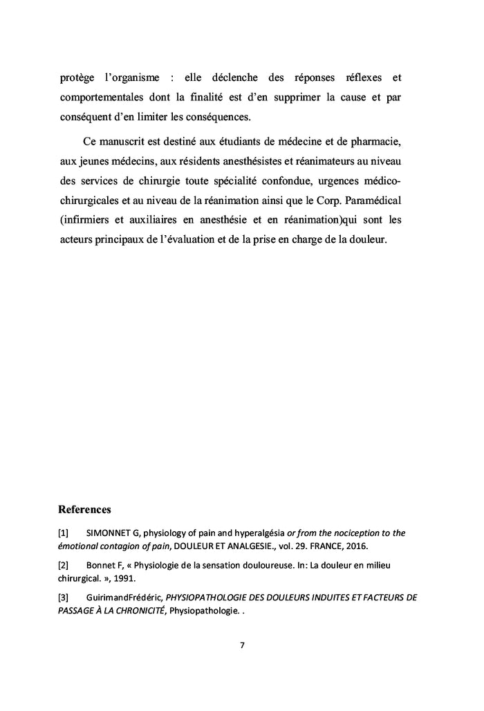 Physiologie de la douleur