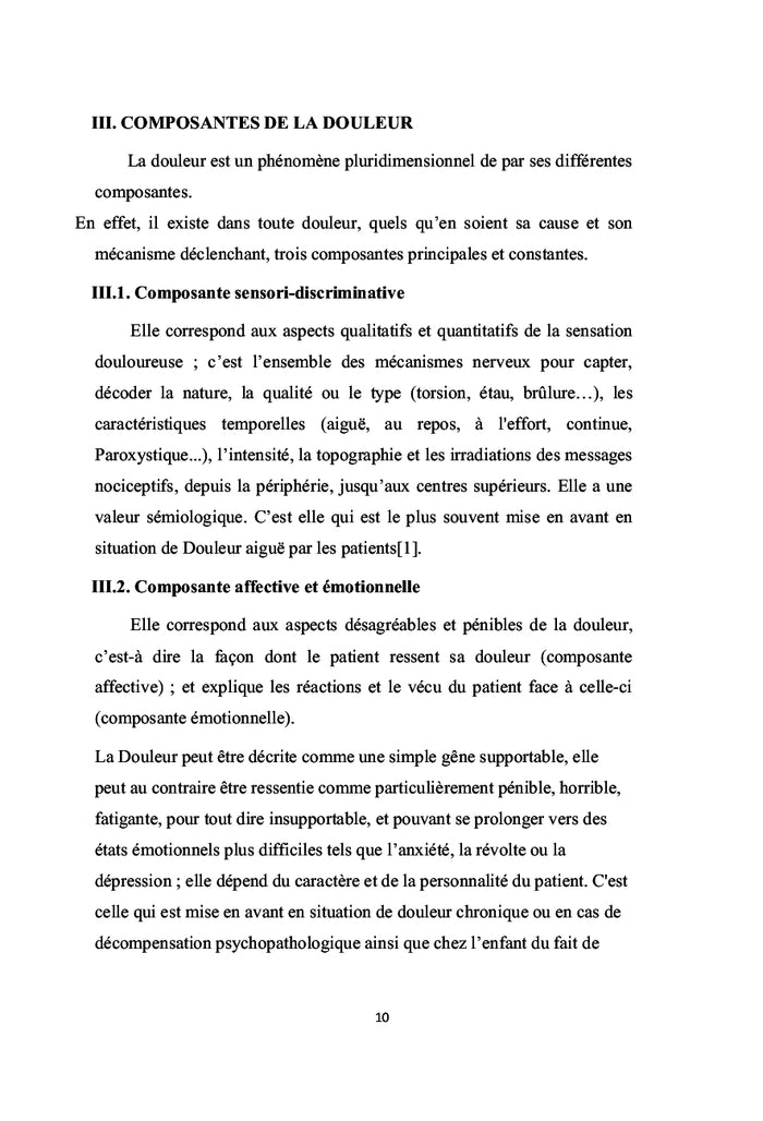 Physiologie de la douleur