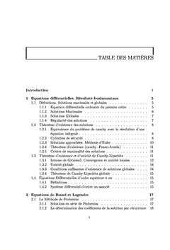 Equations Différentielles Ordinaires