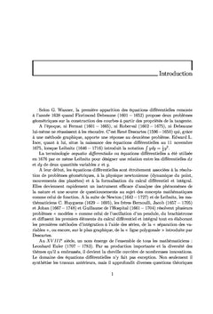 Equations Différentielles Ordinaires