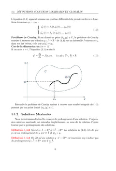 Equations Différentielles Ordinaires